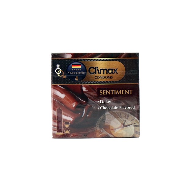 تصویر  کاندوم تاخیری با اسانس شکلات سنتيمنت کلایمکس 3 عددی