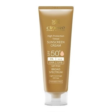 تصویر  کرم ضد آفتاب رنگی SPF50 رنگ بژ روشن سینره 50 میل