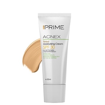 تصویر  کرم مرطوب کننده رنگی Acnex با SPF30 پرایم 50 میل