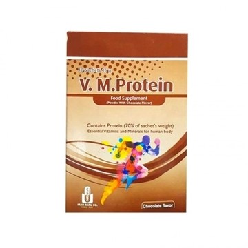 تصویر  ساشه وی ام پروتئین با طعم شکلات 15 گرمی ایران دارو 10 عددی