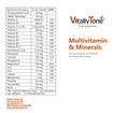 تصویر  کپسول مولتی ویتامین و مینرال ویتالی تون 100 عددی