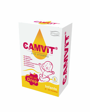 تصویر  قطره خوراکی کامویت (ویتامین آ + د) های هلث 30 میل