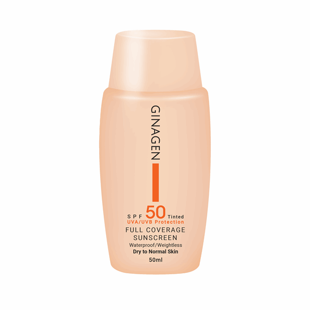 تصویر  ضد آفتاب رنگی SPF50 پوست نرمال و خشک رنگ شماره 3 ژیناژن 50 میل