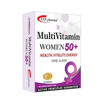 تصویر  قرص مولتی ویتامین خانم های بالای 50 سال اس تی پی فارما 30 عددی