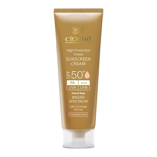 تصویر  کرم ضد آفتاب رنگی SPF50 رنگ بژ طبیعی سینره 50 میل