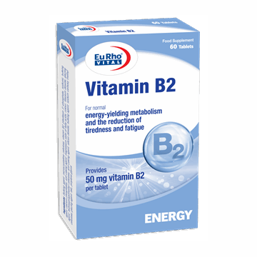تصویر  قرص ویتامین B2 یوروویتال 60 عددی