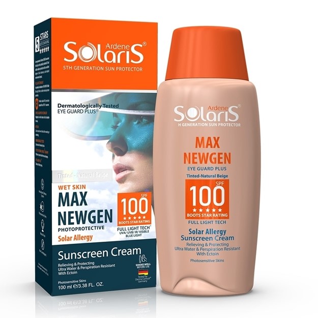 تصویر  ضدآفتاب کرم پودری مکس نیوژن +SPF100 سولاریس آردن 100 میل