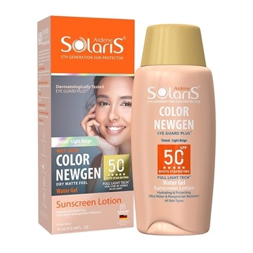 تصویر  ضدآفتاب کالر نیوژن +SPF 50 رنگ بژ روشن سولاریس آردن 75 میل