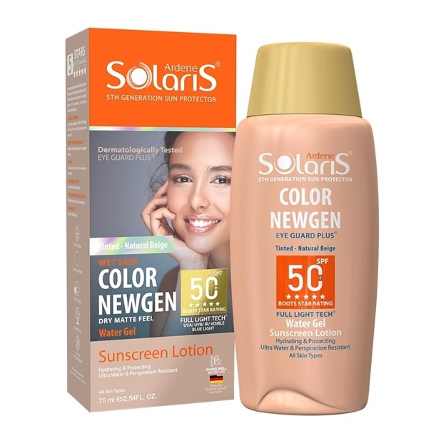 تصویر  ضدآفتاب کالر نیوژن +SPF 50 رنگ بژ طبیعی سولاریس آردن 75 میل