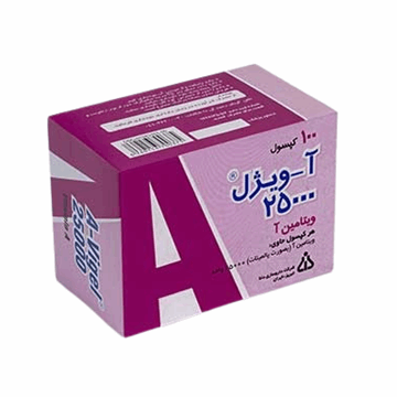 تصویر  سافت ژل آ-ویژل 25000 واحدی دانا 100 عددی