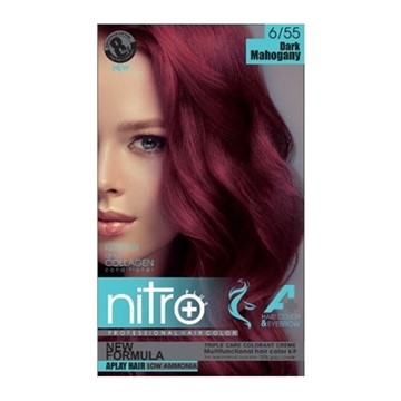 تصویر  کیت رنگ مو و ابرو شماره 6.55 نیترو پلاس