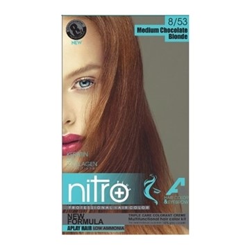 تصویر  کیت رنگ مو و ابرو شماره 8.53 نیترو پلاس