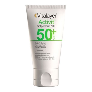 تصویر  کرم ضد آفتاب بی رنگ SPF50 پوست مختلط و چرب اکتی ویت ویتالیر 40 میل