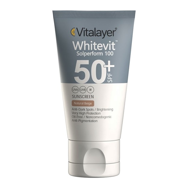 تصویر  کرم ضد آفتاب و ضد لک SPF50 رنگ بژ طبیعی وایت ویت ویتالیر 40 میل