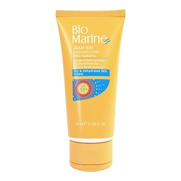 تصویر  ضدآفتاب رطوبت رسان بی رنگ SPF50 پوست های خشک و دهیدراته بایومارین 50 میل