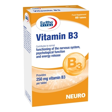 تصویر  قرص ویتامین B3 یوروویتال 60 عددی
