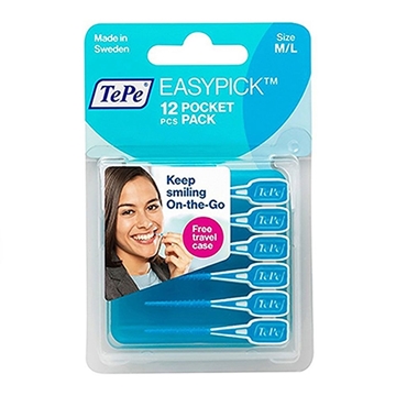تصویر  مسواک بین دندانی نرم مدل EasyPick سایز M/L تپه 12 عددی