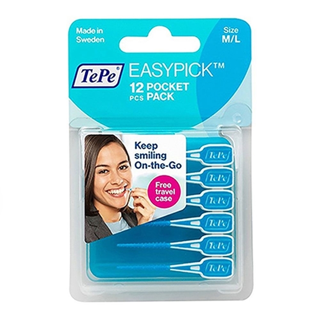 تصویر  مسواک بین دندانی نرم مدل EasyPick سایز M/L تپه 12 عددی