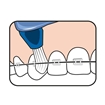 تصویر  مسواک INTERSPACE برس متوسط با 12 سری ته په