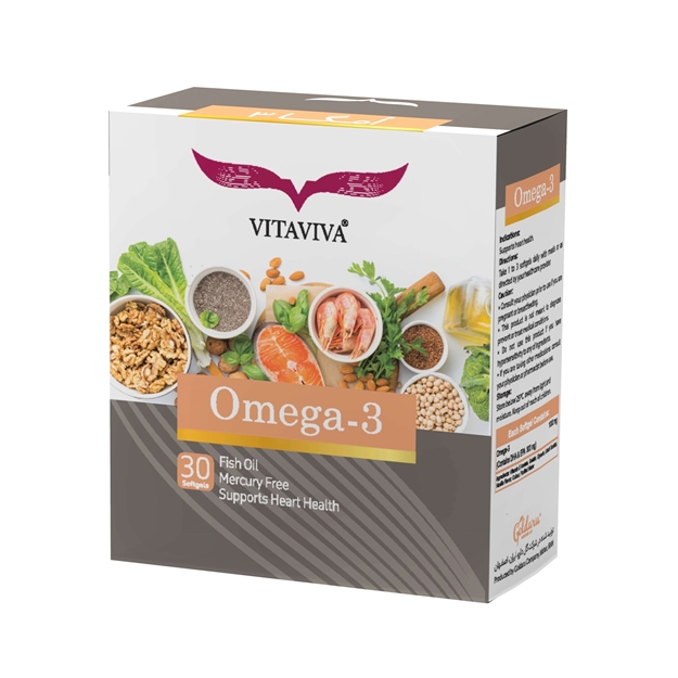 تصویر  سافت ژل امگا3 ویتاویوا 30 عددی