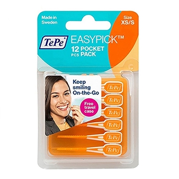 تصویر  مسواک بین دندانی نرم مدل EASYPICK سایز XS/S تپه 12 عددی