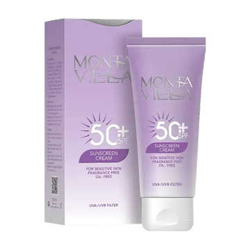 تصویر  کرم ضد آفتاب بی رنگ SPF50 مونتا ویلا 50 میل