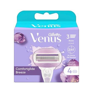 تصویر  تیغ یدک ونوس بریز 3 تیغه ژیلت 4 عددی