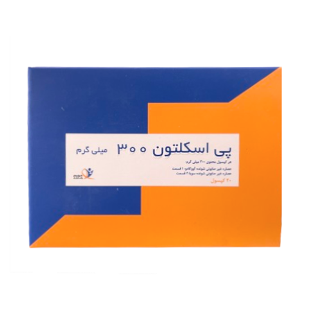 تصویر  کپسول پی اسکلتون 300 میلی گرم دارو پژوهان پاسارگاد 20 عددی
