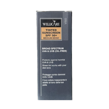 تصویر  کرم ضد آفتاب SPF50 رنگ بژ مدیوم ویلی کر 40 میل