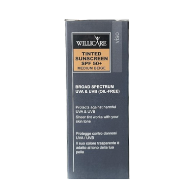تصویر  کرم ضد آفتاب SPF50 رنگ بژ مدیوم ویلی کر 40 میل
