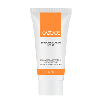تصویر  کرم ضد آفتاب بی رنگ SPF50 کسکید 40 میل