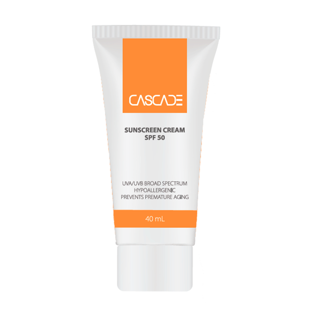 تصویر  کرم ضد آفتاب بی رنگ SPF50 کسکید 40 میل