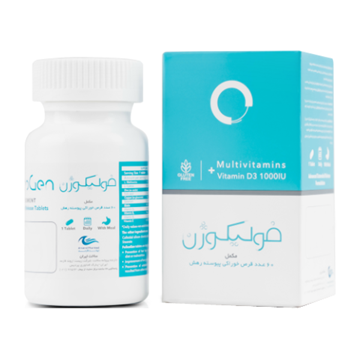 تصویر  قرص فولیکوژن اروند فارمد 60 عددی