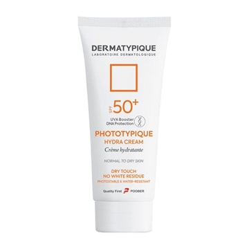تصویر  ضد آفتاب بی رنگ SPF50 پوست های نرمال تا خشک درماتیپیک 50 میل
