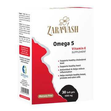 تصویر  سافت ژل امگا5 زراوش 30 عددی