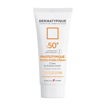 تصویر  ضد آفتاب SPF50 پوست نرمال تا خشک رنگ بژ روشن درماتیپیک 50 میل
