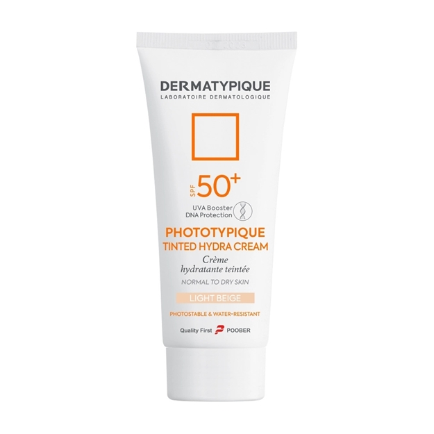 تصویر  ضد آفتاب SPF50 پوست نرمال تا خشک رنگ بژ روشن درماتیپیک 50 میل