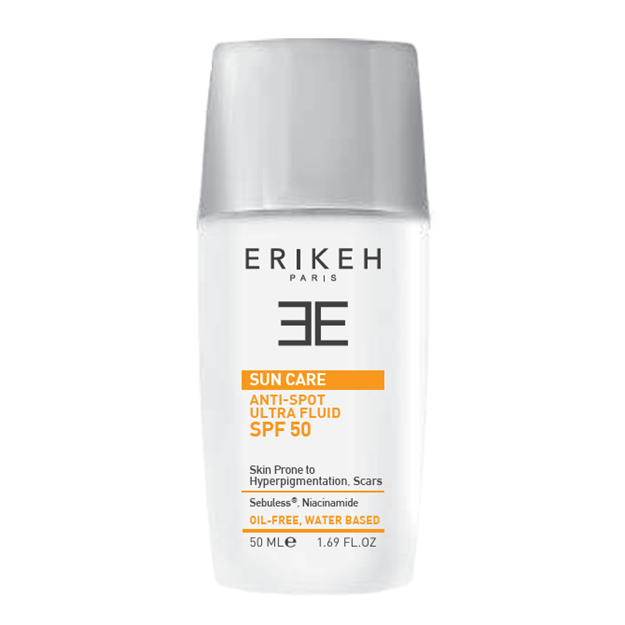 تصویر  فلوئید ضد آفتاب ضدلک SPF50 بی رنگ اریکه 50 میل