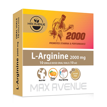تصویر  ویال خوراکی ال آرژنین 2000 مکس اونیو 10 عددی