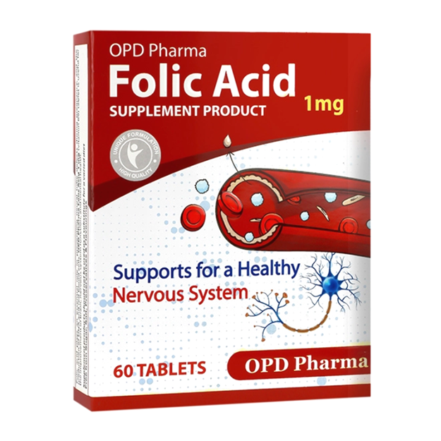 تصویر  قرص فولیک اسید او پی دی فارما 60 عددی