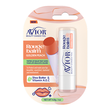 تصویر  رژ بالم رنگ هلویی golden peach آویور 4/8 گرم