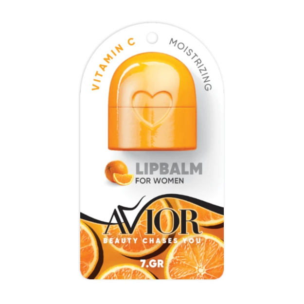 تصویر  بالم لب کرو ویتامین C بی رنگ آویور 7 گرم