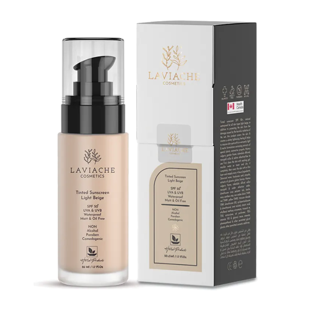 تصویر  کرم ضد آفتاب رنگی SPF50 بژ روشن لاویاچه 60 میل