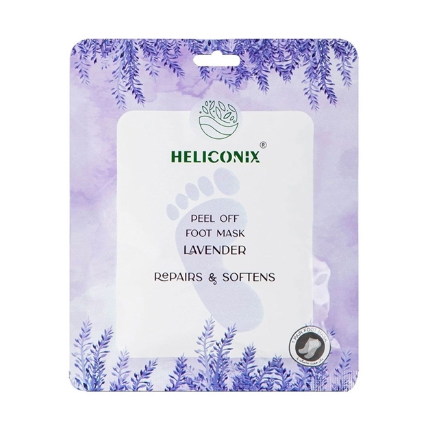 تصویر  ماسک سلولزی لایه بردار پا لوندر هلیکونیکس