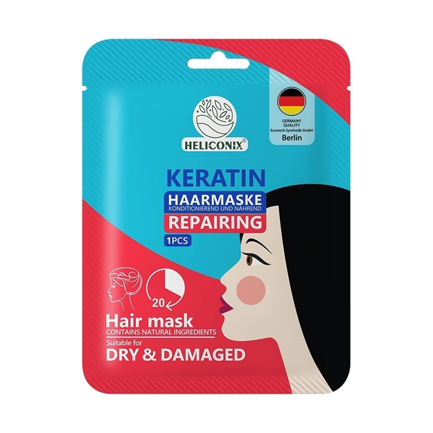 تصویر  ماسک مو کلاهی حاوی کراتین هلیکونیکس