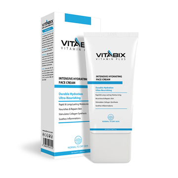 تصویر  کرم آبرسان صورت پوست های نرمال تا خشک ویتابیکس 50 میل