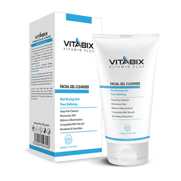 تصویر  ژل شستشوی صورت پوست نرمال و خشک ویتابیکس 150 میل