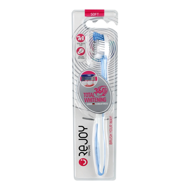 تصویر  مسواک توتال وایتنینگ 360 درجه با برس نرم ریجوی