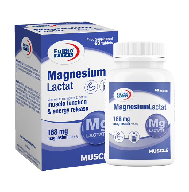 تصویر  قرص منیزیم لاکتات یوروویتال 60 عددی