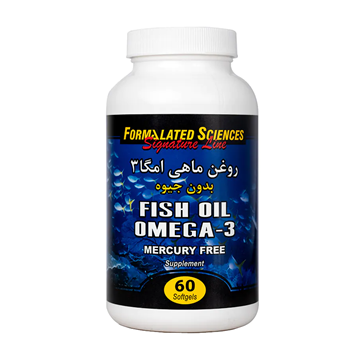 تصویر  سافت ژل روغن ماهی امگا 3 فرمولیتد ساینسز 60 عددی